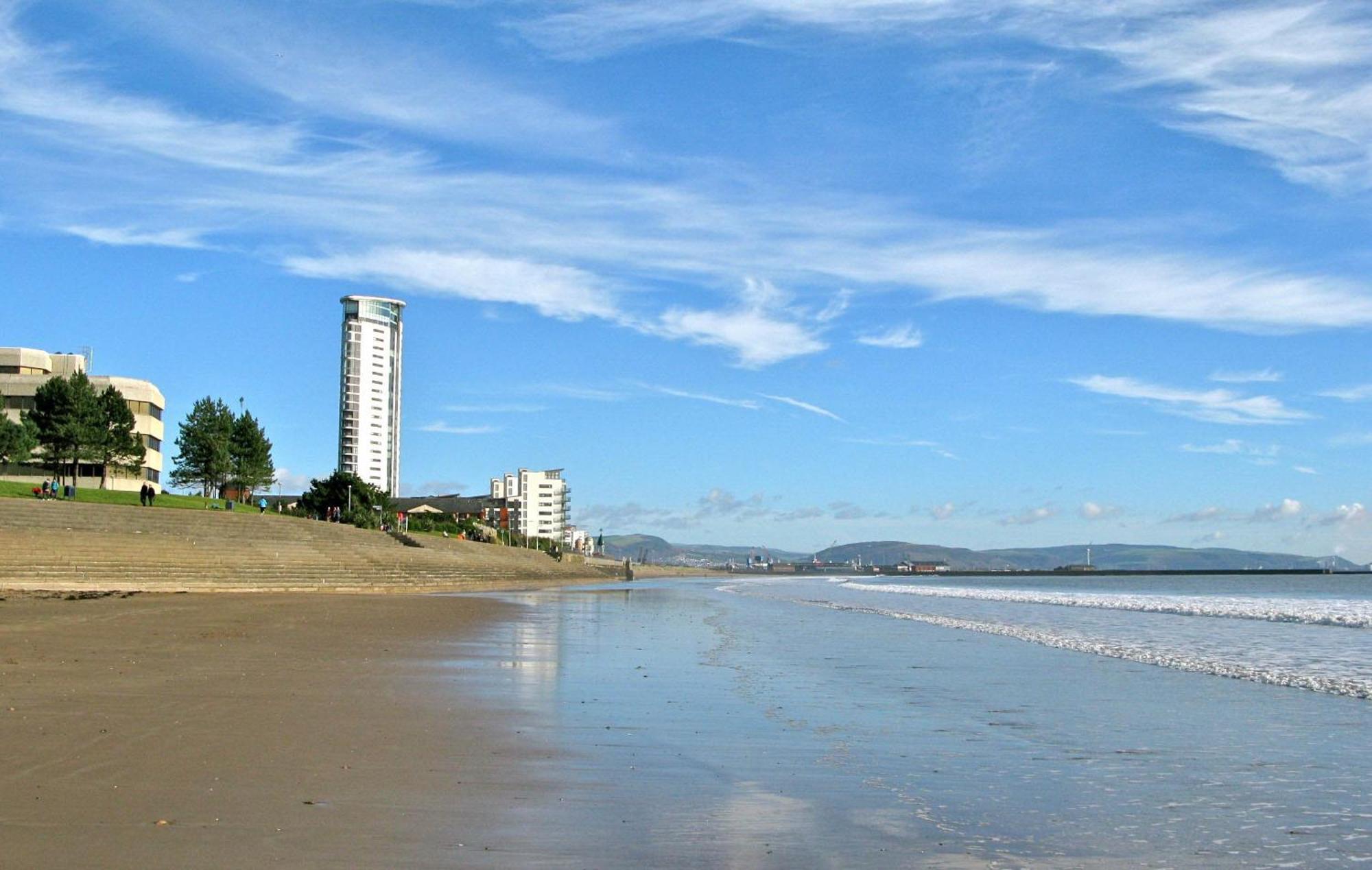 Coastline Apt Nearby The Beach Swansea Esterno foto